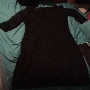 Black mid sleeve dress